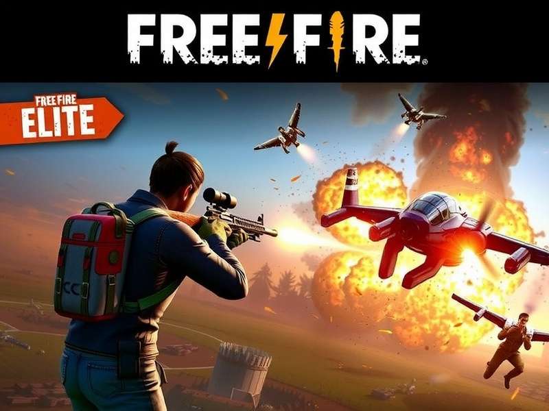 Free Fire Elite Cover Image with intense battle scene